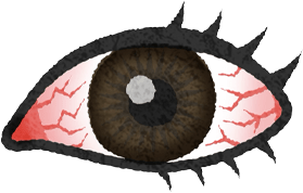 目が充血しているイメージ画像